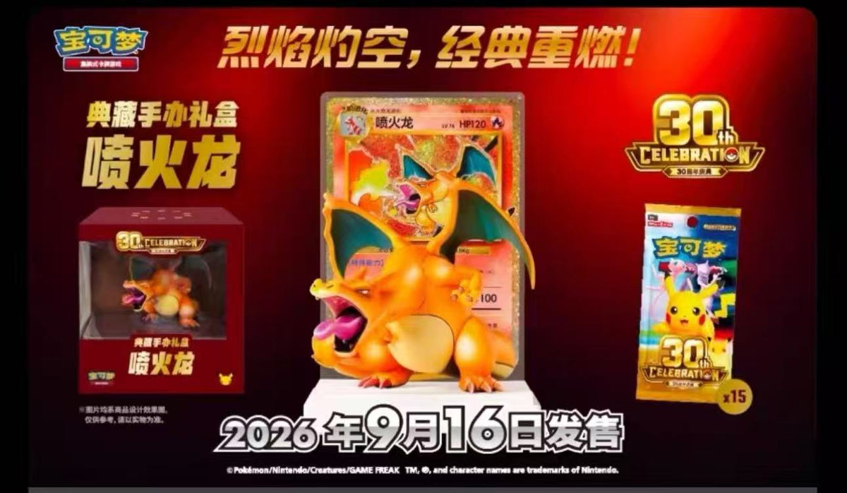 PTCG Chinese Charizard Figure Gift Set